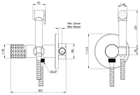 Гигиенический душ со смесителем Remer Celebrity CEC65WBR, бронза масляная CEC65WBR
