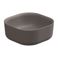 Раковина накладная 42 см GSG Ceramic Design Hit! HILAVQU42029, Tortora Matt HILAVQU42029