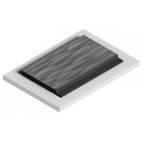 Стеновая панель из дюрополимера HIWOOD LV127W GR15K - 3D Панель