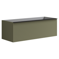Тумба для раковины с 2 ящиками 120см  Onsen Pixel 68-BP-122-S1-M57, зелёный