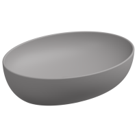 Раковина накладная 55x42 см GSG Ceramic Design Easy EALAVOV55038, Fumo Matt EALAVOV55038