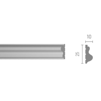 Молдинг из дюрополимера DD303/R2-02510 Decor-Dizayn - Декоративный молдинг
