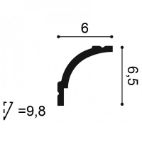 CB525N Карниз Orac Decor из Durofoam (полистирол средней плотности) - Плинтус потолочный