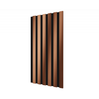 Комплект акуст.панелей, черный войлок, 600х300х19мм, рейки ЭКОПОЛИМЕР, красная медь/2шт.