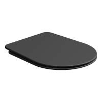Крышка с сиденьем для подвесного унитаза с микролифтом GSG Ceramic Design Hit! HICOPRSLTICR003, черный матовый HICOPRSLTICR003