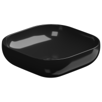 Раковина накладная 45 см GSG Ceramic Design Easy EALAVQU45002, черный глянцевый EALAVQU45002