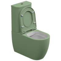 Чаша напольного унитаза биколор GSG Ceramic Design Like LKMBLBI000/031P, White/Salvia Matt LKMBLBI000/031P