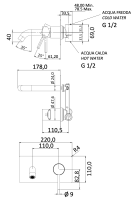 Смеситель для раковины Mariani Next B37565NS, белый матовый B37565NS