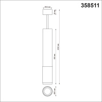 Накладной светодиодный светильник NovoTech MAIS LED 4000K 12W 358511 OVER