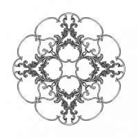 Розетка RODECOR 87509cn потолочная из полимерного гипса - Готовое решение Rodecor из элементов