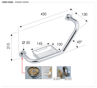 Поручень для ванной Remer RB480CR RB480CR