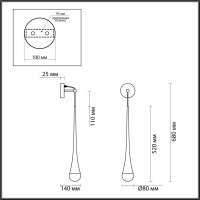Настенный светильник Odeon Light GOTA IP20 LED GU10 max 6W 4285/1W