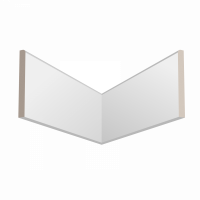 Плинтус-наличник напольный из ЛДФ Ultrawood Base 1010 2.44 (2440 x 100 x 10 мм.)