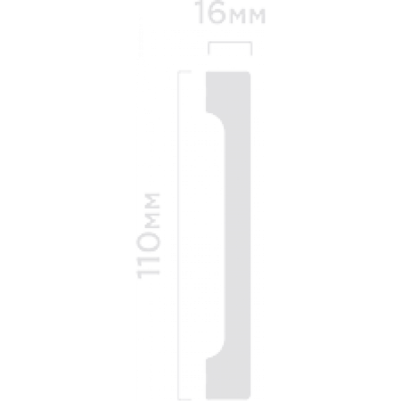 Плинтус напольный из дюрополимера HIWOOD B110V1