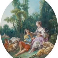 Картина: Франсуа Буше, Разве они думают о винограде?
