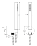 Комплект для душа Remer 337XC317MCBG, золото брашированное 337XC317MCBG