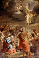 Картина: Фердинанд Боль, Моисей спускается с горы Синай с 10 заповедями