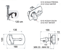 Гигиенический душ со смесителем Remer Infinity I60 I60