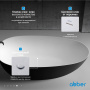 Акриловая ванна ABBER AB9211MB черная матовая
