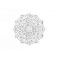 Розетка потолочная с рисунком  1.56.502 из полиуретана Европласт - Орнаментальная розетка