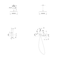 Душевая система ABBER Daheim AF8221W скрытого монтажа без излива, белый матовый