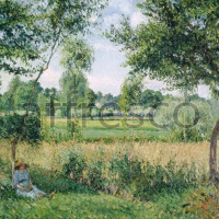 Картина: Камиль Писсарро, Утро.Солнечный эффект.Эраньи