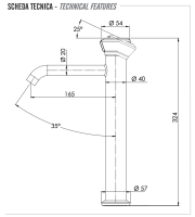 Смеситель для раковины Remer Element ET11LXLXV, сталь ET11LXLXV