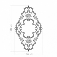 Розетка RODECOR 87111br потолочная из полимерного гипса - Готовое решение Rodecor из элементов