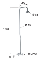 Кран порционный для душа Remer Tempor TE53329EX351 TE53329EX351