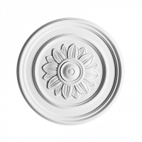 R46 Розетка потолочная с рисунком Orac Decor из полиуретана - Орнаментальная розетка