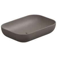 Раковина накладная 60x42 см GSG Ceramic Design Easy EALAVRE60029, Tortora Matt EALAVRE60029