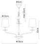 Светильник подвесной Arte Lamp A1048 40W E14 2600-2900К (теплый) A1048LM-10CC