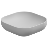 Раковина накладная 45 см GSG Ceramic Design Easy EALAVQU45001, белый матовый EALAVQU45001