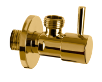 Запорный вентиль 1/2*1/2 Remer 128L1212DO, золото глянцевое 128L1212DO