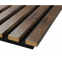 Акустические стеновые панели, 1200х600 мм, войлок, рейки МДФ, дуб старинный натуральный