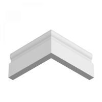 Плинтус напольный из ЛДФ Ultrawood  Base 0010 (2440 x 127 x 25 мм.)