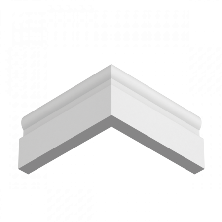 Плинтус напольный из ЛДФ Ultrawood  Base 0010 (2440 x 127 x 25 мм.)