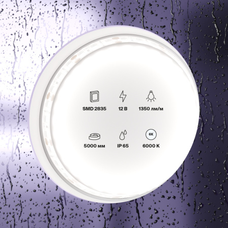 Светодиодная лента Maytoni Linn 12V 14,4W IP65 6000K 10119