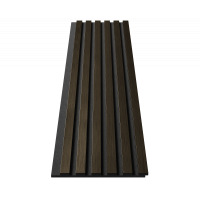 Комплект акуст.панелей, черный войлок, 1200х300х19мм, рейки ЭКОПОЛИМЕР, шампань/2шт.