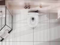 Унитаз ABBER Rechteck AC1218 подвесной белый, безободковый, смыв торнадо и струйный смыв