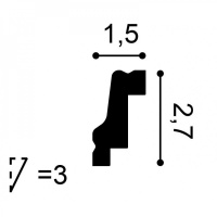 CB530N Карниз Orac Decor из Durofoam (полистирол средней плотности) - Плинтус потолочный