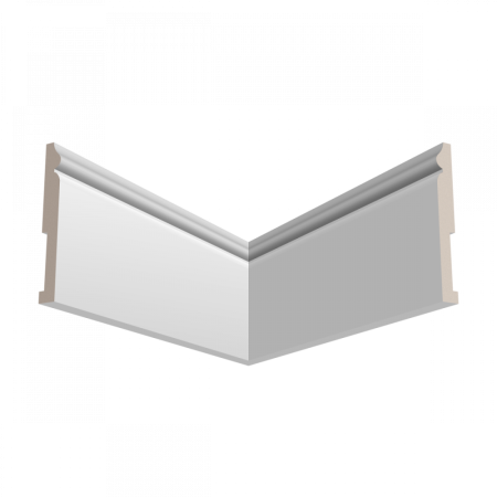 Плинтус напольный из массива дерева Ultrawood арт. Base 5501 W (2440 x 100 x 12 мм.)