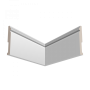 Плинтус напольный из массива дерева Ultrawood арт. Base 5501 W (2440 x 100 x 12 мм.)