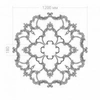 Розетка RODECOR 87016rc потолочная из полимерного гипса - Готовое решение Rodecor из элементов