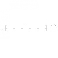 Вешалка на 6 крючков ABBER Westen AA1752B черная матовая