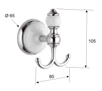 Крючок Remer Epoca EP50CR EP50CR