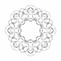 Розетка RODECOR 87513cn потолочная из полимерного гипса - Готовое решение Rodecor из элементов