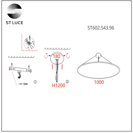 Светильник подвесной ST Luce ST602 ST602.543.96