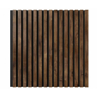 Акустические стеновые панели, 600х600 мм, войлок, рейки МДФ, дуб старинный натуральный