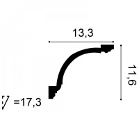 C216 Карниз Orac Decor из полиуретана - Плинтус потолочный с рисунком